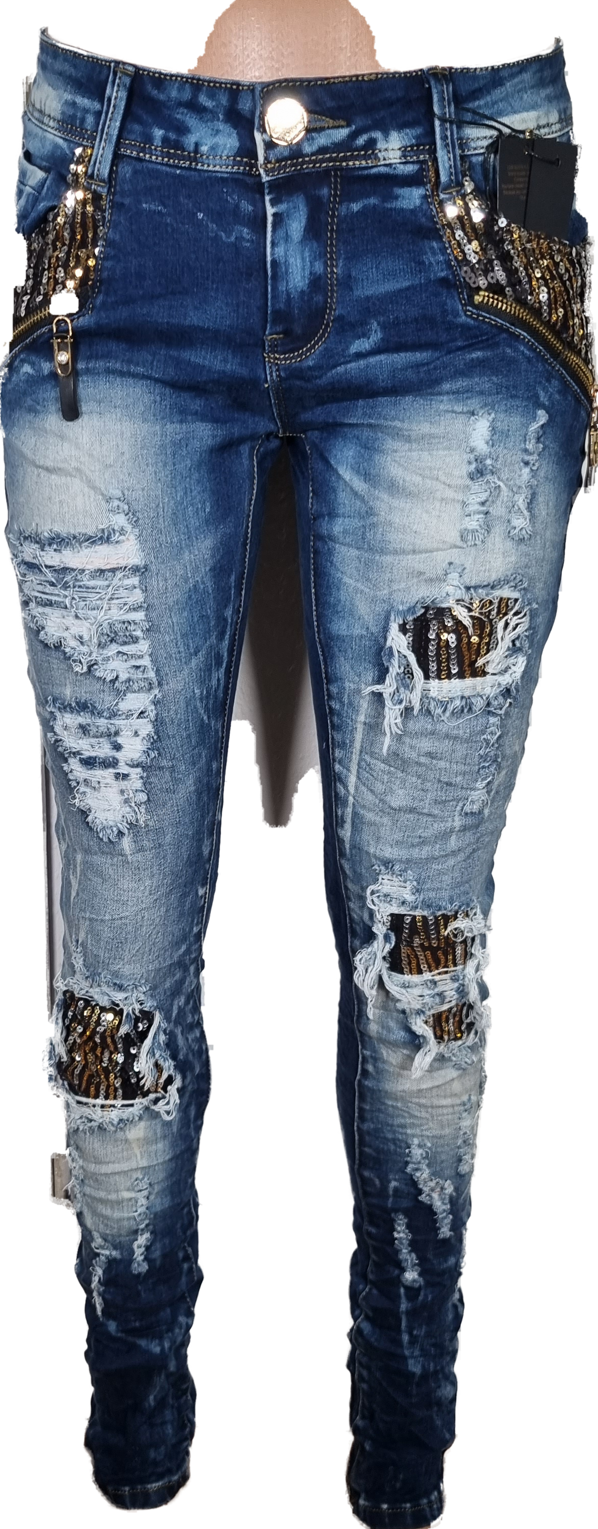 Jeans Hose Low Waist Größe 34 bis 42